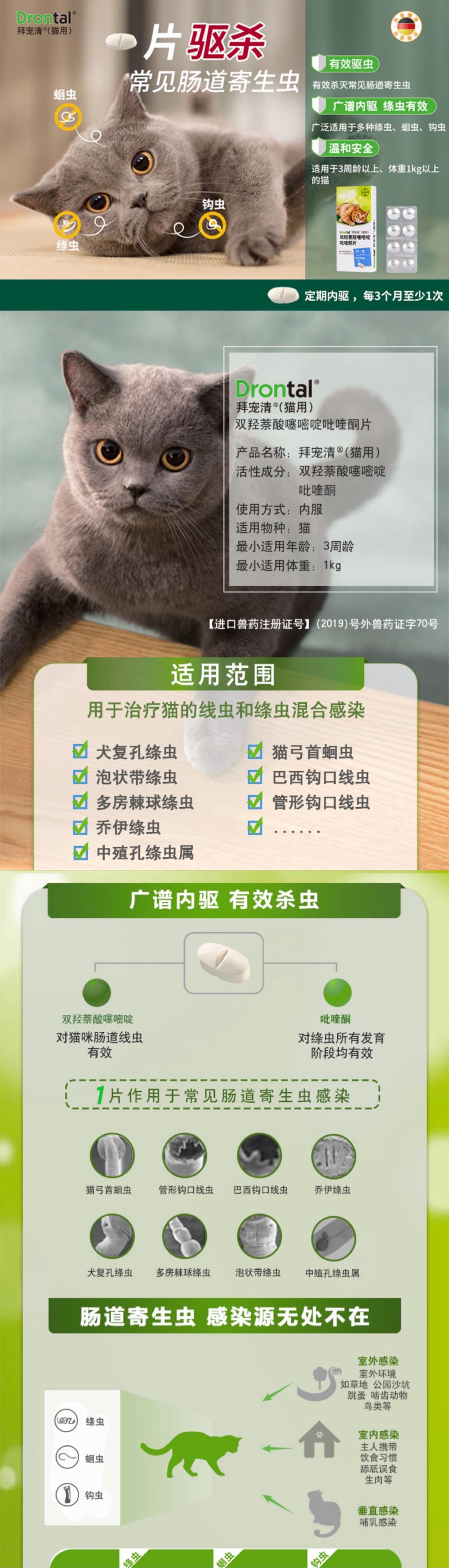 拜耳 猫用拜宠清双羟萘酸噻嘧啶吡喹酮片1.JPG