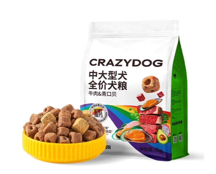 十几块一斤也有好狗粮？疯狂小狗牛肉&青口贝犬粮测评