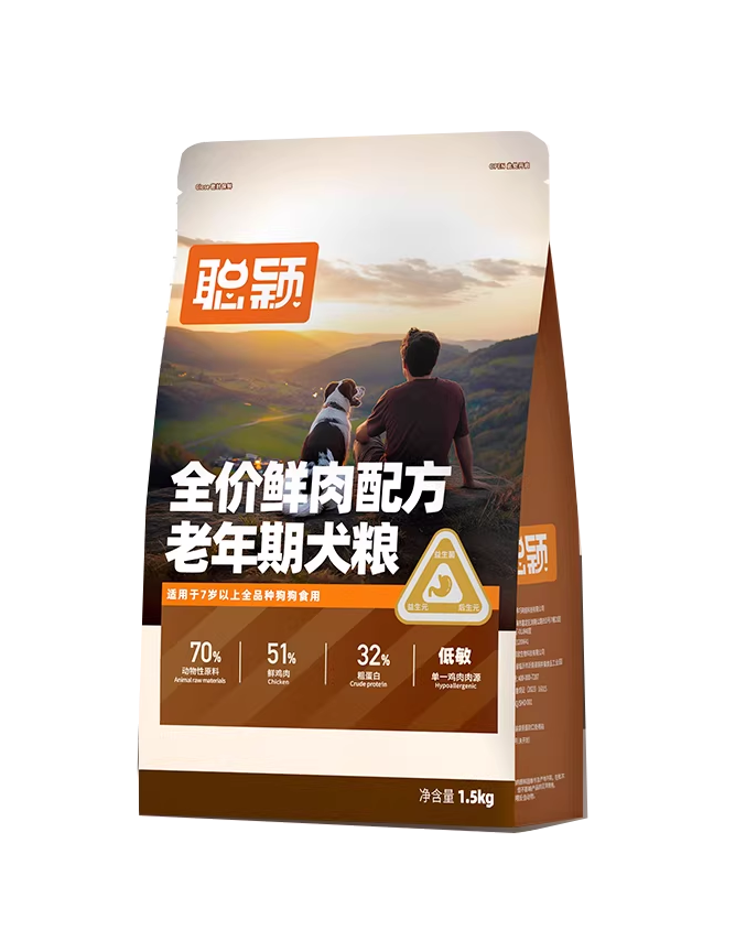 老年犬糧要認真挑！來看看聰穎這款怎麼樣？