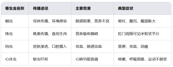 猫咪肚子里有虫的症状