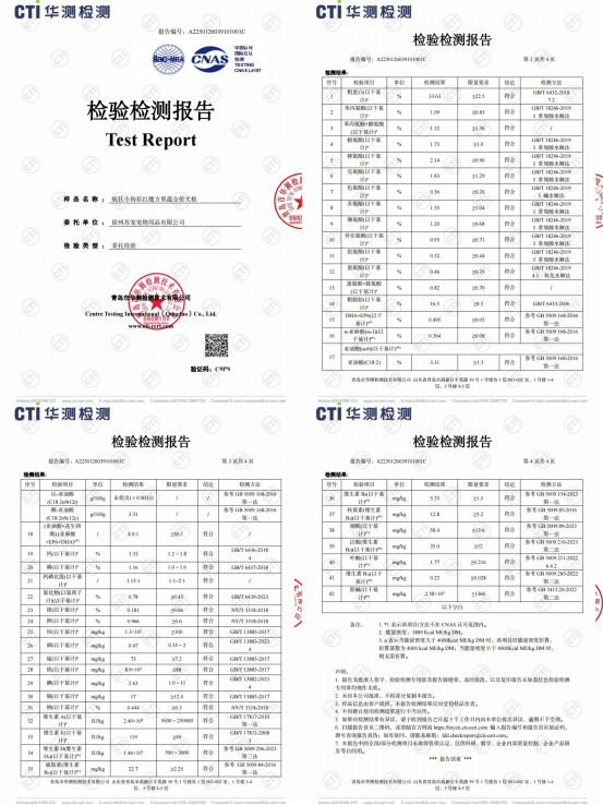 疯狂小狗牛肉青口贝狗粮检测报告