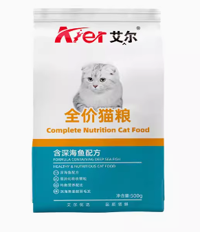 艾尔 深海鱼全价猫粮 500g/包