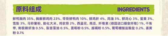 倍内菲鸭肉梨烘焙狗粮