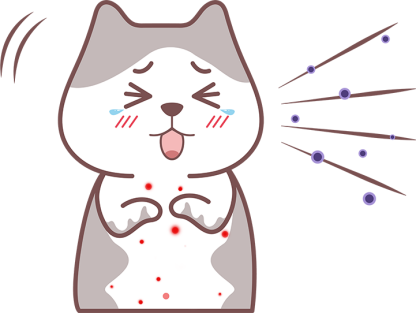 猫咪打喷嚏