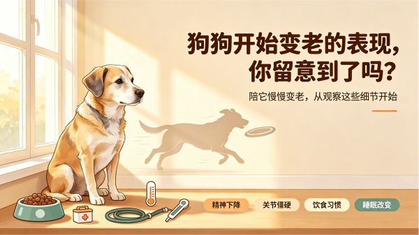 狗狗开始变老的表现，你留意到了吗？