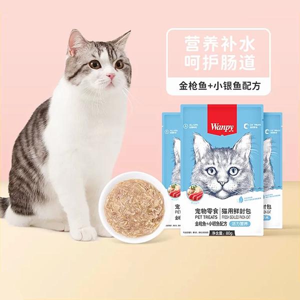 顽皮 猫小银鱼金枪鱼鲜封包