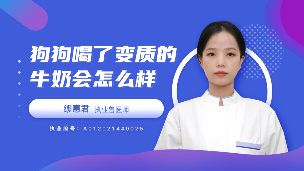 狗狗喝了变质的牛奶会怎么样？