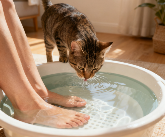 貓咪為啥愛喝洗腳水？