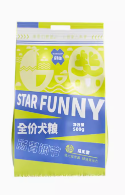 星奇趣 全價鴨肉益生菌犬糧 500g/包