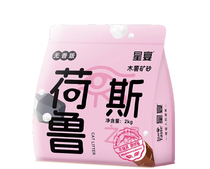 星宴荷鲁斯木薯&矿砂混合猫砂测评