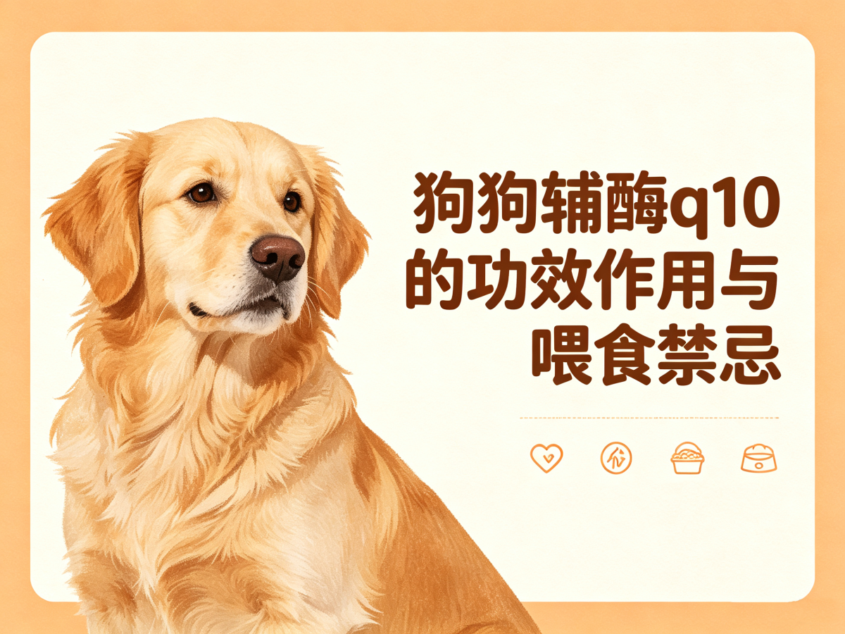 狗狗辅酶q10的功效与作用及禁忌