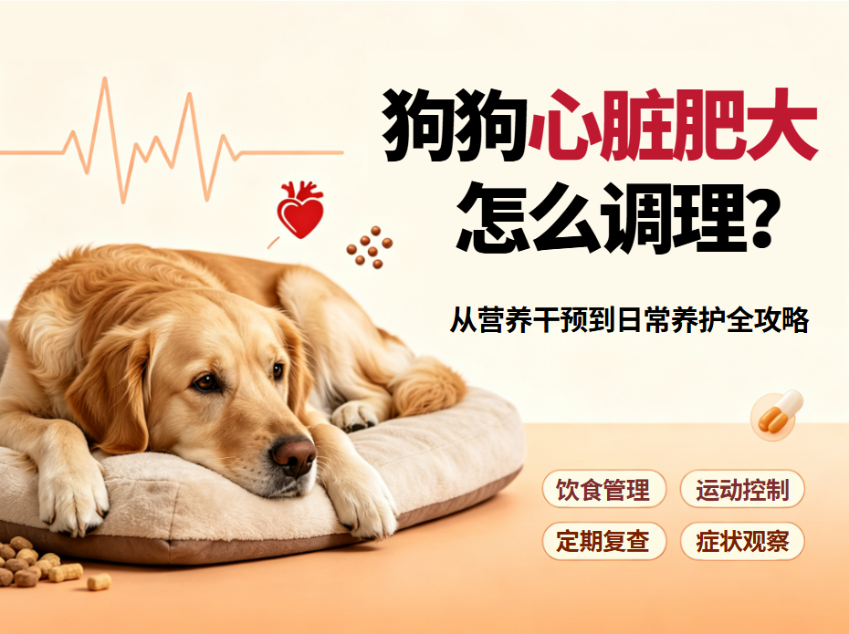 狗狗心脏肥大怎么调理？从营养干预到日常养护全攻略