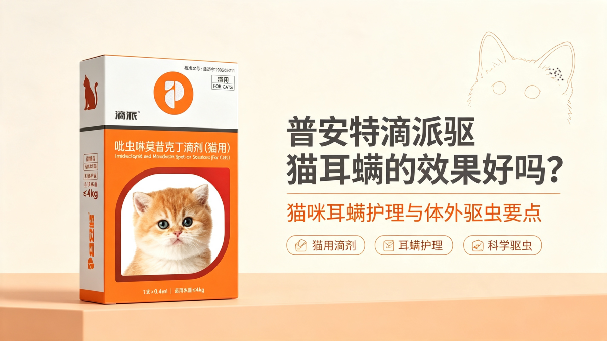 普安特滴派（吡虫啉莫昔克丁滴剂）驱猫耳螨的效果好吗？
