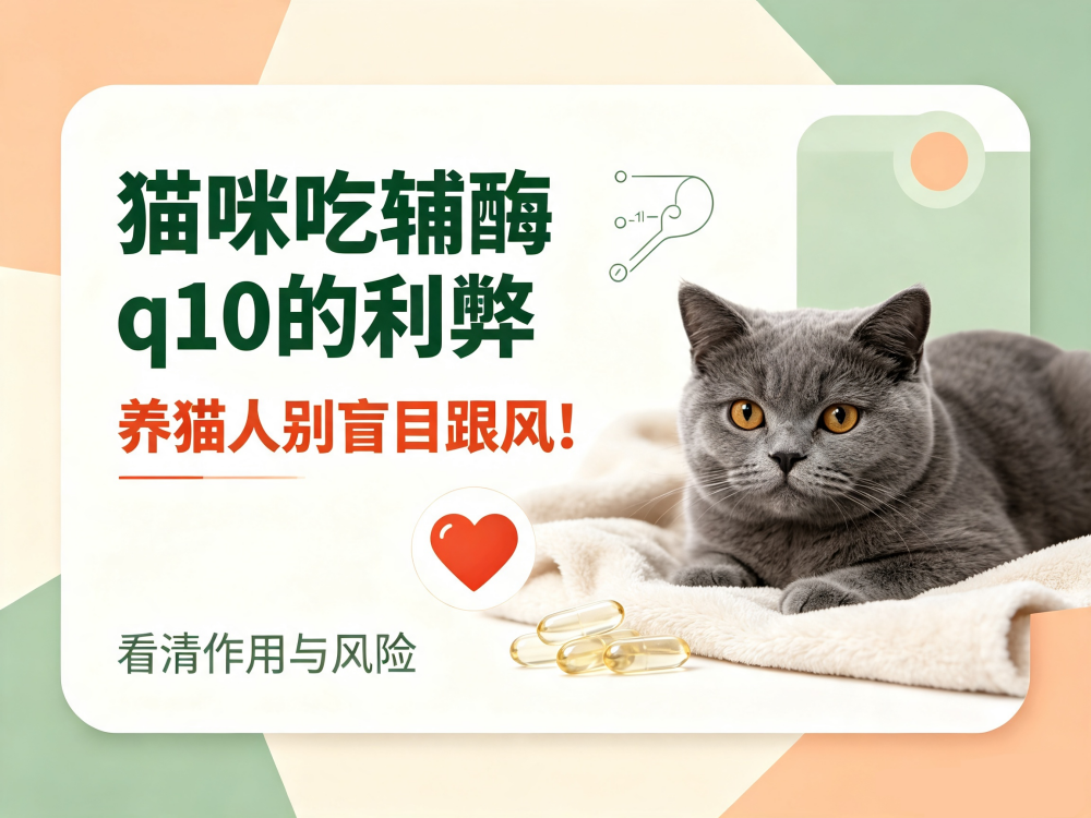 猫咪吃辅酶q10的利弊详解，养猫人别盲目跟风