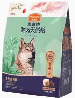 麥富迪 無穀凍幹鮮肉天然糧成犬糧 1.5kg/包