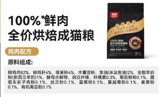 顽皮小金盾烘焙猫粮