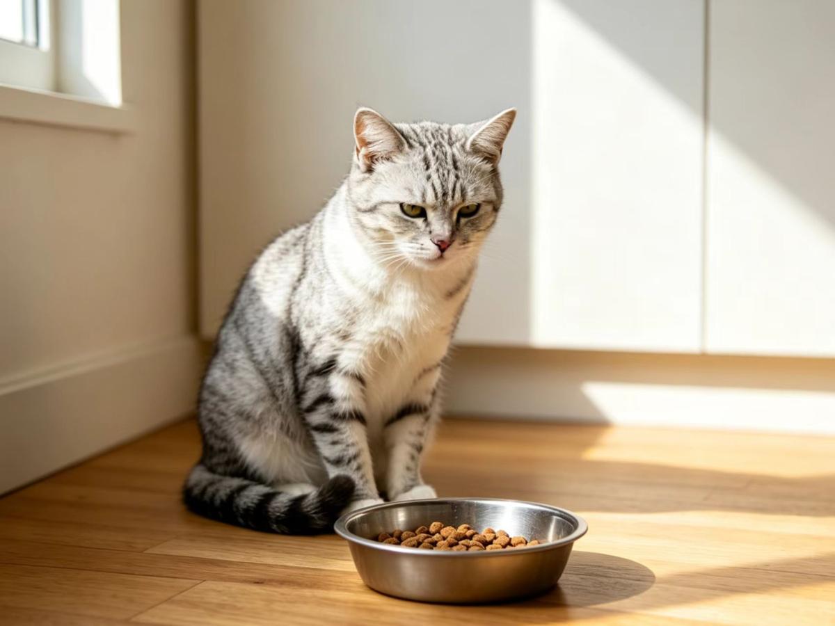 猫咪不吃饭图片