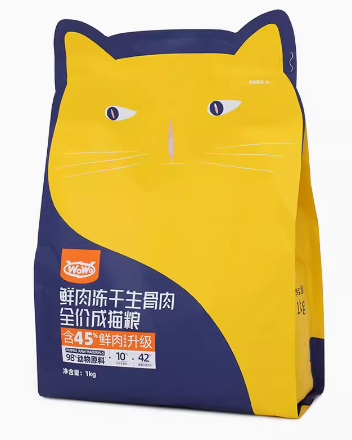 喔喔 鲜肉冻干生骨肉全价成猫粮 1kg/包