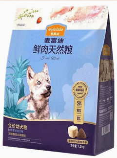 麦富迪 无谷冻干鲜肉天然粮幼犬粮 1.5kg/包