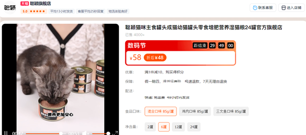 聪颖猫咪主食罐