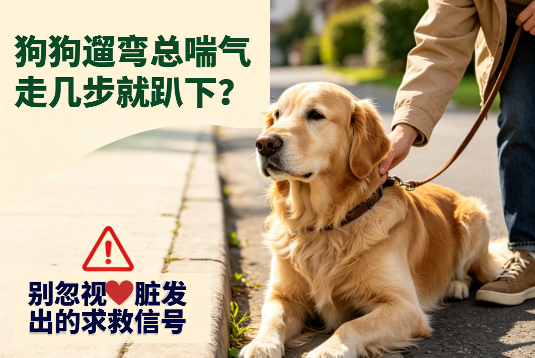 狗狗遛弯总喘气、走几步就趴下？别忽视心脏发出的求救信号